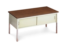60-inch Wide Standard Table with Sliding Locking Doors