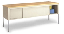 72-inch Wide Standard Table with Sliding Locking Doors