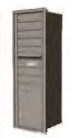 Locking STD-4C Horizontal Mailbox Silver Speck 