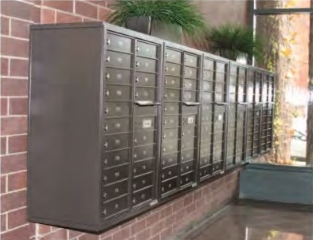 Apartment 4C Horizontal Wall Mount Mailboxes