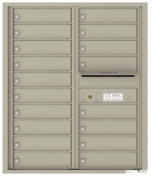 Indoor front-loading mailboxes