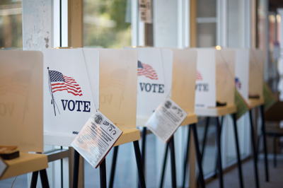 Voting Booths at Polling Place