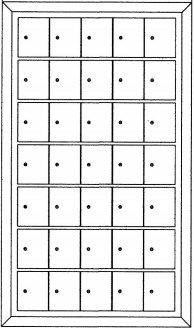 Rear-loading Private Use Horizontal Mailboxes – 35 Doors