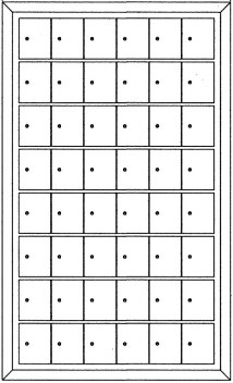 48 Door Private Use Rear-Loading Cluster Mailboxes