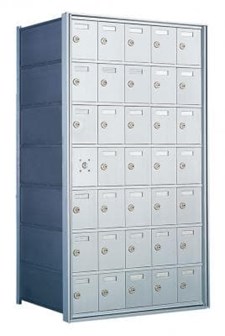 35 Door Commercial Horizontal Mailboxes