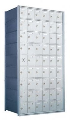 54 Door Commercial Horizontal Mailboxes