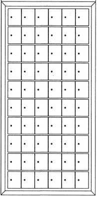 60 Door Private Use Rear-Loading Cluster Mailboxes