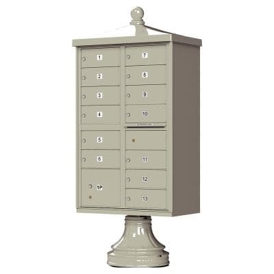 Decorative 13 Door Traditional Apartment Mailbox for Sale