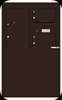 4C06D-02-D 4C Horizontal Depot Mailboxes Dark Bronze
