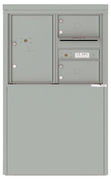 4C06D-02-D 4C Horizontal Depot Mailboxes Silver Speck