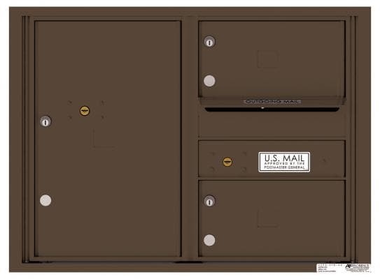Versatile ™ 4C Mailbox – 6-Doors High – 2 Tenant Mailboxes