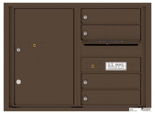 Versatile ™ 4C Mailbox – 6-Doors High – 4 Tenant Mailboxes