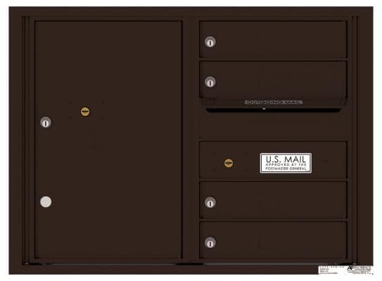 Versatile ™ 4C Mailbox – 6-Doors High – 4 Tenant Mailboxes