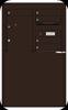 4C06D-05-D 4C Horizontal Depot Mailboxes Dark Bronze