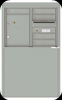 4C06D-05-D 4C Horizontal Depot Mailboxes Silver Speck