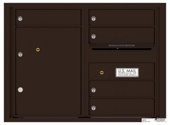 Versatile ™ 4C Mailbox – 6-Doors High – 5 Tenant Mailboxes