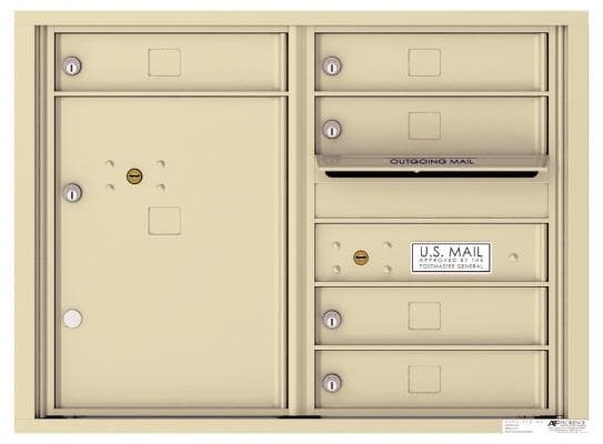 Versatile ™ 4C Mailbox – 6-Doors High – 5 Tenant Mailboxes