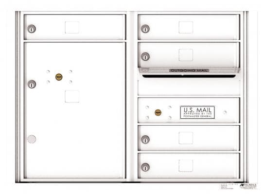 Versatile ™ 4C Mailbox – 6-Doors High – 5 Tenant Mailboxes