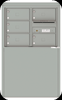 4C06D-05X-D 4C Horizontal Depot Mailbox Silver Speck