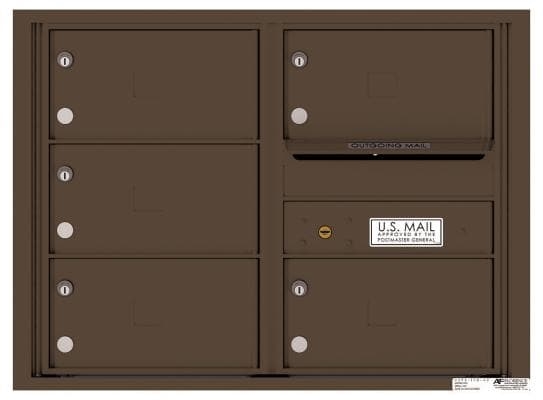 Versatile ™ 4C Mailbox – 6-Doors High – 5 Tenant Mailboxes
