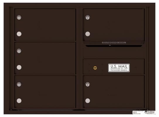 Versatile ™ 4C Mailbox – 6-Doors High – 5 Tenant Mailboxes