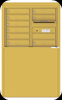 4C06D-09-D 4C Horizontal Depot Mailboxes Gold Speck