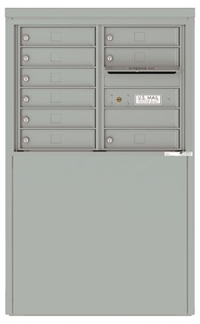 4C06D-09-D 4C Horizontal Depot Mailboxes Silver Speck