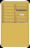 4C06D-10-D 4C Horizontal Depot Mailbox Gold Speck