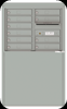 4C06D-10-D 4C Horizontal Depot Mailbox Silver Speck