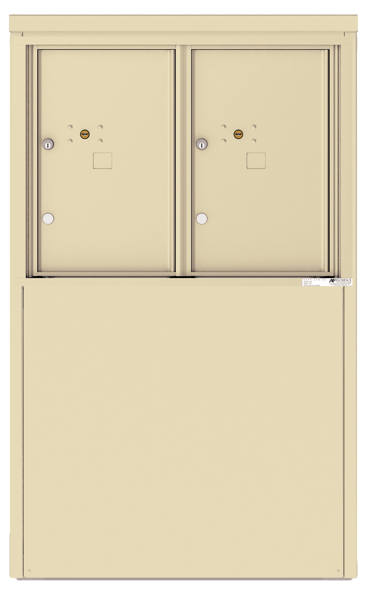 4C06D-2P-D 4C Horizontal Depot Mailbox Sandstone