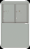 4C06D-2P-D 4C Horizontal Depot Mailbox Silver Speck