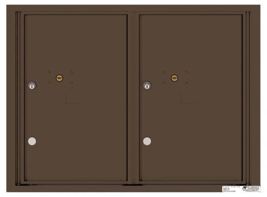 Versatile ™ 4C Mailbox – 6-Doors High – 2 Parcel Lockers