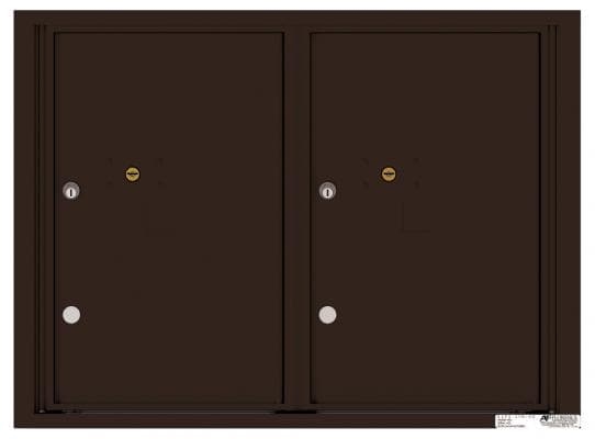 Versatile ™ 4C Mailbox – 6-Doors High – 2 Parcel Lockers