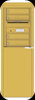 4C06S-04-D 4C Horizontal Depot Mailboxes Gold Speck