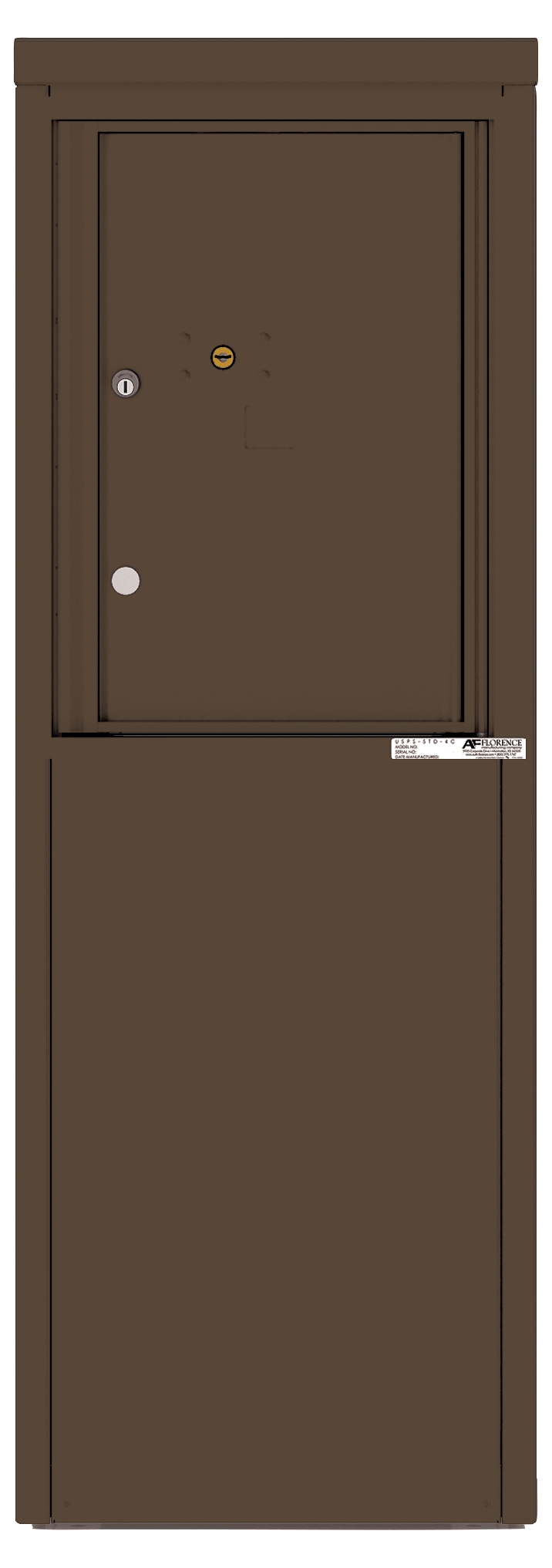 4C06S-1P-D 4C Horizontal Depot Mailbox Antique Bronze