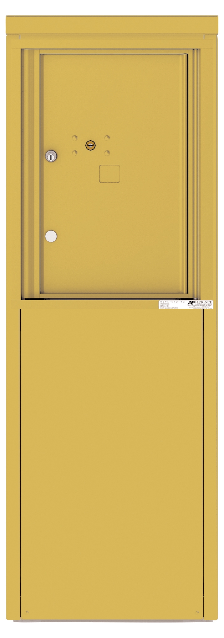 4C06S-1P-D 4C Horizontal Depot Mailbox Gold Speck