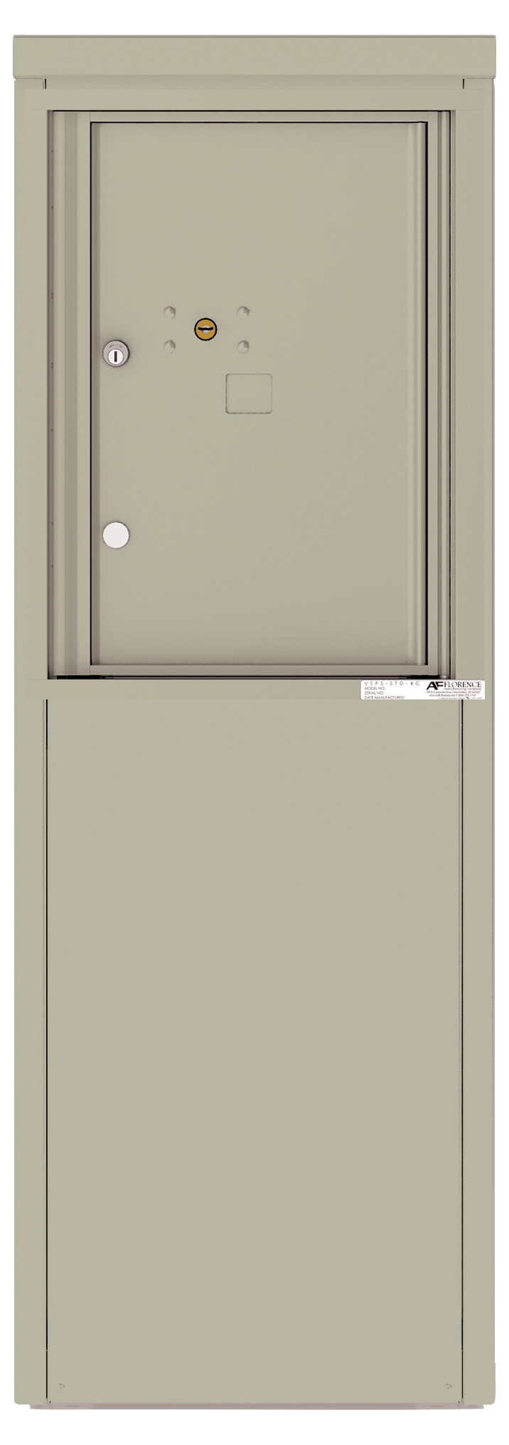 4C06S-1P-D 4C Horizontal Depot Mailbox Postal Grey