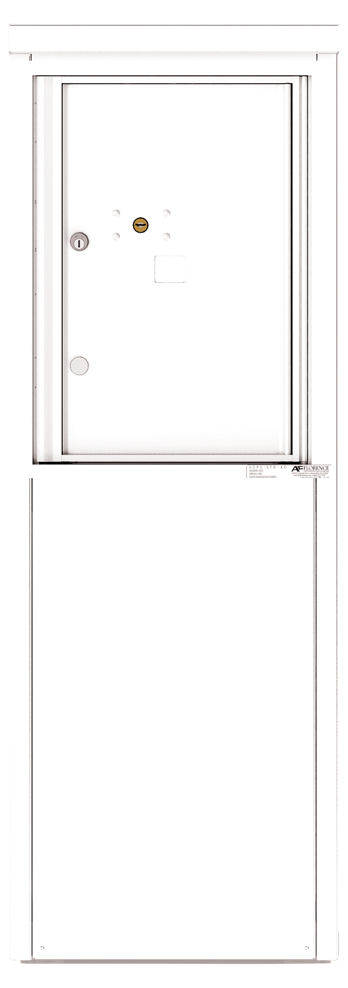 4C06S-1P-D 4C Horizontal Depot Mailbox White