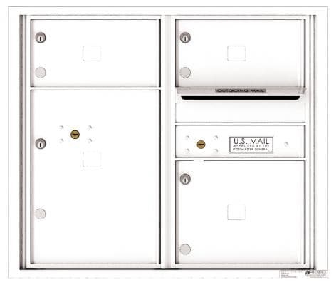 Versatile ™ 4C Mailbox – 7-Doors High – 3 Tenant Mailboxes