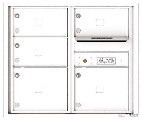 Versatile ™ 4C Mailbox – 7-Doors High – 5 Tenant Mailboxes