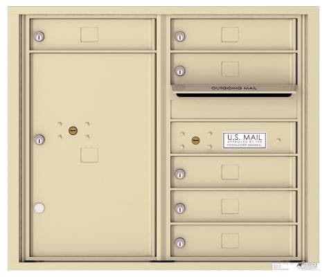 Versatile ™ 4C Mailbox – 7-Doors High – 6 Tenant Mailboxes