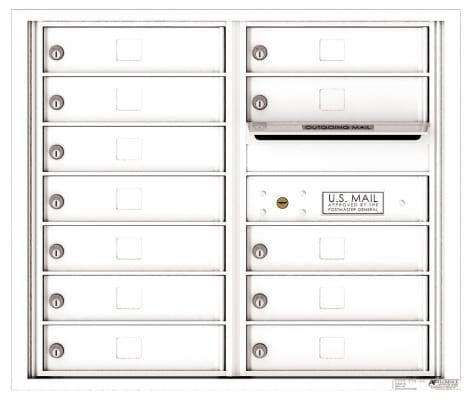 Versatile ™ 4C Mailbox – 7-Doors High – 12 Tenant Mailboxes