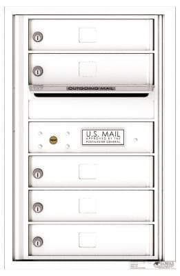 Versatile ™ 4C Mailbox – 7-Doors High – 5 Tenant Mailboxes