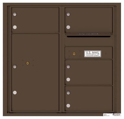 Versatile ™ 4C Mailbox – 8-Doors High – 4 Tenant Mailboxes
