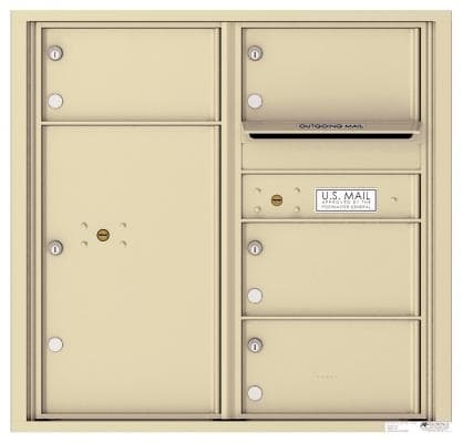 Versatile ™ 4C Mailbox – 8-Doors High – 4 Tenant Mailboxes