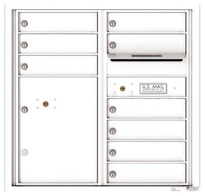 Versatile ™ 4C Mailbox – 8-Doors High – 9 Tenant Mailboxes