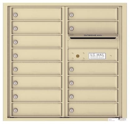 Versatile ™ 4C Mailbox – 8-Doors High – 14 Tenant Mailboxes