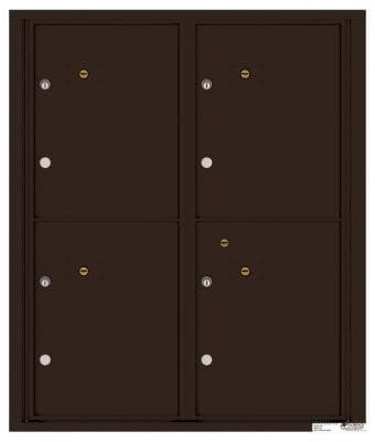 Versatile ™ 4C Mailbox – 10-Doors High – 4 Parcel Lockers