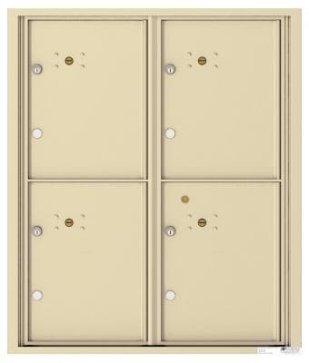 Versatile ™ 4C Mailbox – 10-Doors High – 4 Parcel Lockers