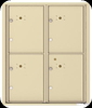 Versatile ™ 4C Mailbox – 10-Doors High – 4 Parcel Lockers